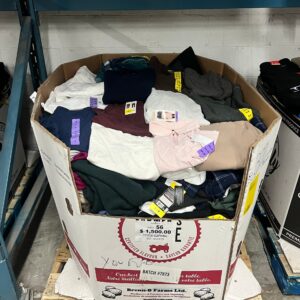 Branded Clothing Wholesale Pallet – 300 Piece Liquidation Lot