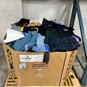 Branded Apparel Liquidation Pallet – 300 Pieces